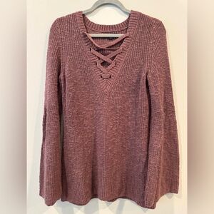 American Eagle Outfitters Mauve Women’s Knit Sweater